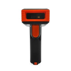 Bezprzewodowy skaner kodów kreskowych 1D 2D QR Aztec MaxiCode z wyświetlaczem i mocną baterią 2600mAh
