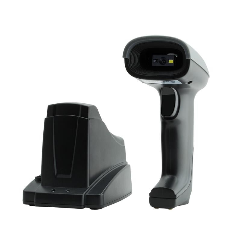 Skaner kodów 1D 2D QR Aztec Maxicode z bazą Bluetooth 2.4G i kablem USB szybki skan i mocna bateria Skaner kodów 1D 2D QR Aztec Maxicode z bazą Bluetooth 2.4G i kablem USB szybki skan i mocna bateria