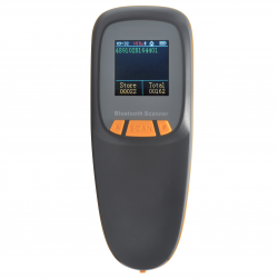 Kieszonkowy skaner kodów kreskowych 1D 2D QR Aztec MaxiCode z wyświetlaczem mocna bateria 1500 mAh Bluetooh 2.4G i kabel