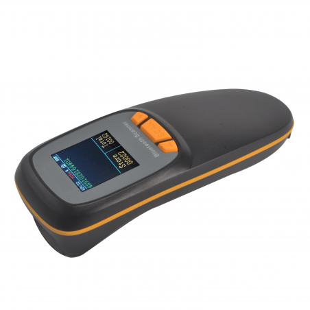 Kieszonkowy skaner kodów kreskowych 1D 2D QR Aztec MaxiCode z wyświetlaczem mocna bateria 1500 mAh Bluetooh 2.4G i kabel