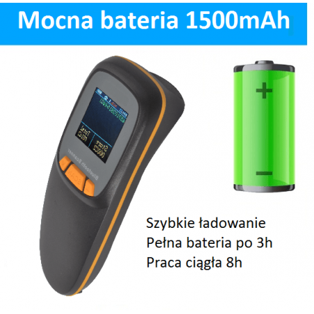 Kieszonkowy czytnik kodów kreskowych 1D 2D QR Aztec MaxiCode z wyświetlaczem mocna bateria 1500 mAh Bluetooh 2.4G i kabel