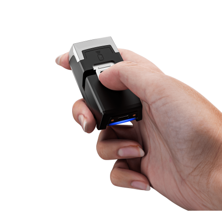 Skaner kodów kreskowych na palec 1D 2D QR 2 mocne aku 600mAh Bluetooth NFC 2.4G