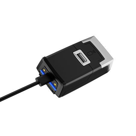 Skaner kodów kreskowych na palec 1D 2D QR 2 mocne aku 600mAh Bluetooth NFC 2.4G