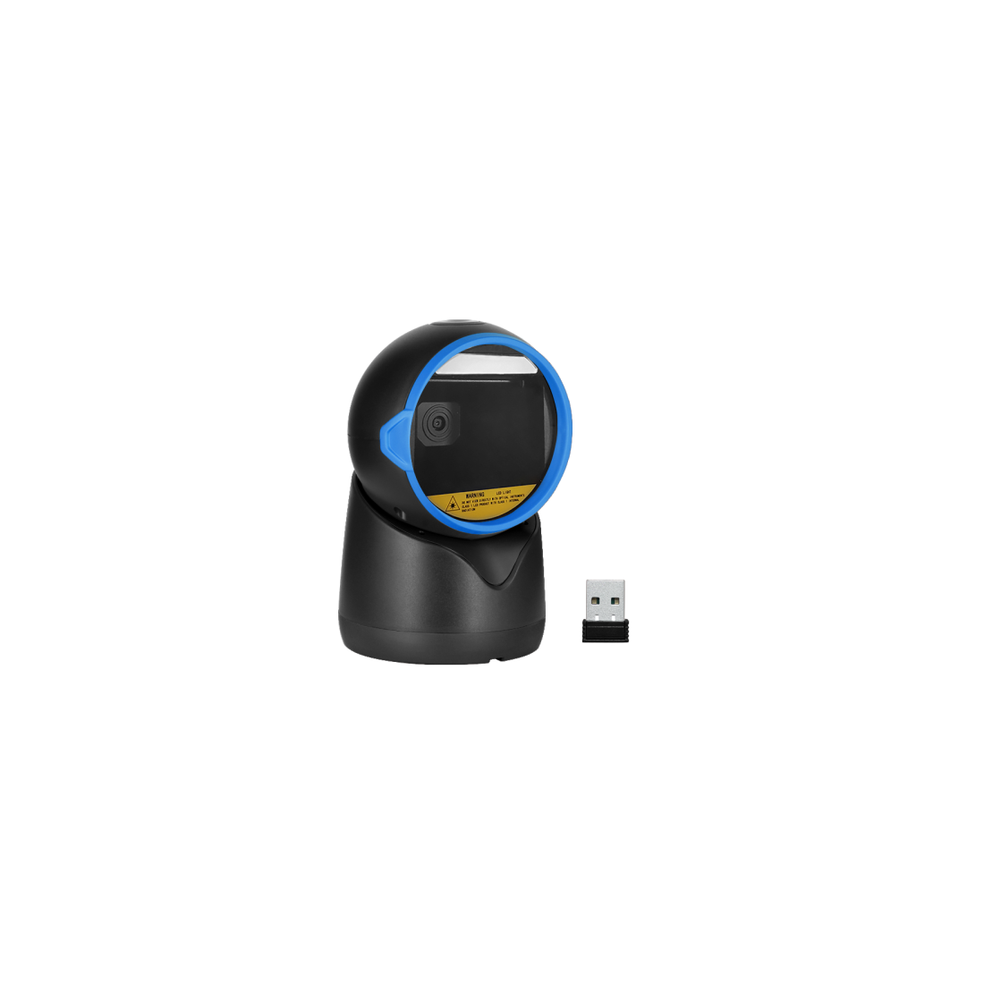 Bezprzewodowy stacjonarny czytnik kodów kreskowych Bluetooth + 2.4G + kabel 1D 2D