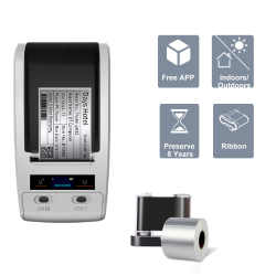 Bluetooth i przewodowa mobilna drukarka termo-transferowa 203 dpi 50MM