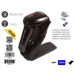 Skaner kodów kreskowych 1D 2D z ruchomą regulowaną podstawką 2.G Bluetooth