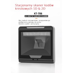 Stacjonarny skaner kodów kreskowych 1D 2D szybki i precyzyjny