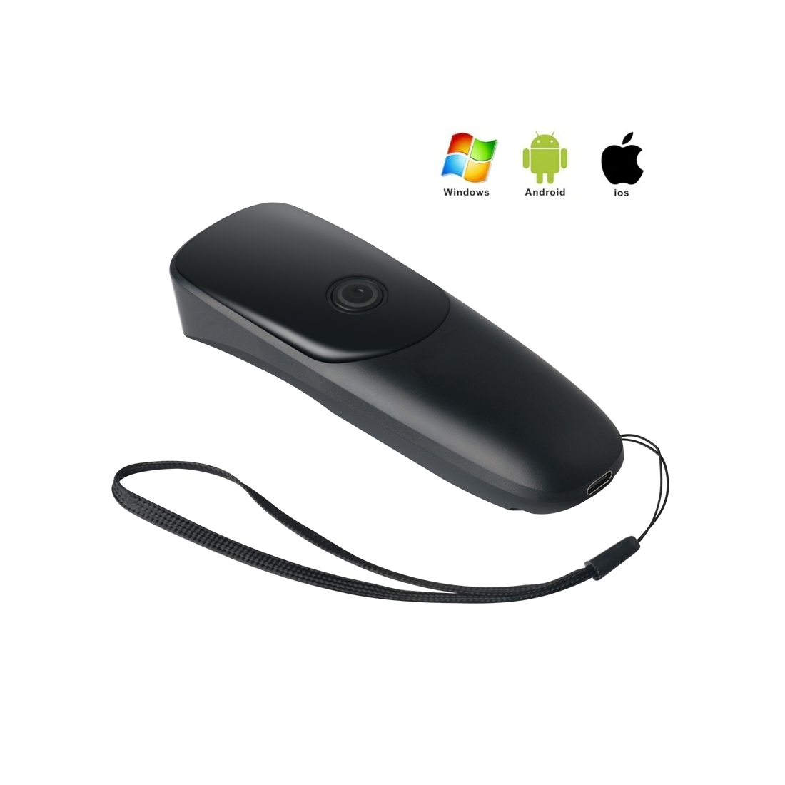 Kieszonkowy mini czytnik kodów kreskowych 1D 2D QR Bluetooth 2.4G Windows Android Mac 4mil