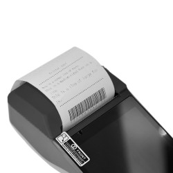 Ręczny terminal POS z drukarką termiczną kwitów i etykiet ekran 6 cali NFC Android 11 3GB/32GB z bazą do ładowania