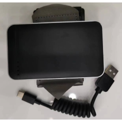 Power bank 2500mAh z paskiem i kablem spiralnym do czytników kodów kreskowych na palec i nie tylko