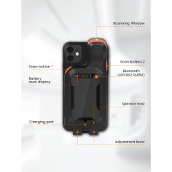 Nakładka na telefon z funkcją czytnika kodów kreskowych 1D 2D do telefonu Bluetooth