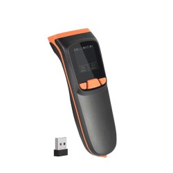 Kieszonkowy czytnik kodów kreskowych z wyświetlaczem Bluetooth 2.4G i kabel