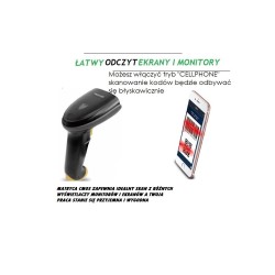 Przewodowy czytnik kodów kreskowych 2D Qr aztec PDF417 MaxiCode z podstawką