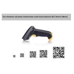 Przewodowy czytnik kodów kreskowych 2D Qr aztec PDF417 MaxiCode z podstawką