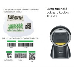 Stacjonarny przewodowy czytnik kodów kreskowych 1D i 2D Qr aztec PDF417 MaxiCode dowód rejestracyjny auta