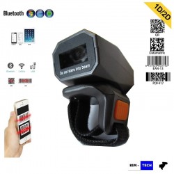 Bezprzewodowy czytnik kodów na palec QR 320° Bluetooth 4.1 2.4G kabel USB bateria 450mAh