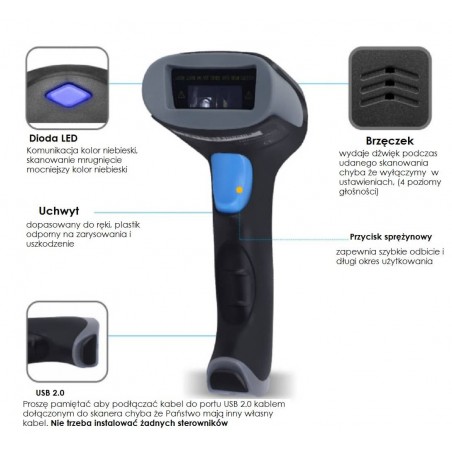 Bluetooth i 2.4G Bezprzewodowy skaner kodów OCR z dokumentów tożsamości i dowodu rejestracyjnego Auta