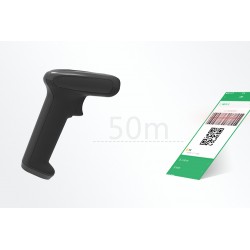 Skaner kodów kreskowych 1D 2D QR Aztec Data Matrix PDF417 2.4G Bluetooth kabel z bazą