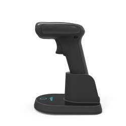 Skaner kodów kreskowych 1D 2D QR Aztec Data Matrix PDF417 2.4G Bluetooth kabel z bazą