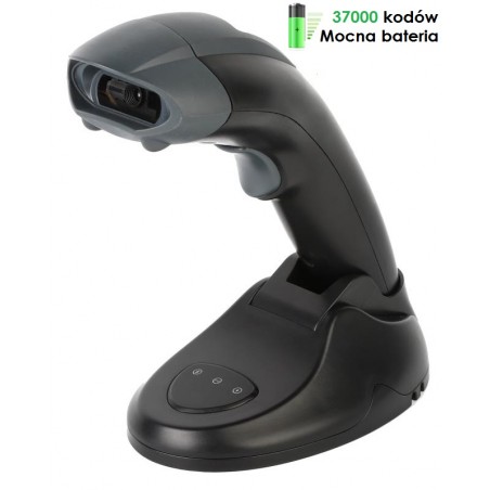 Bezprzewodowy skaner kodów kodów kreskowych 2D QR Aztec z bazą Buetooth i kabel USB