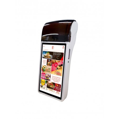 Bezprzewodowy terminal POS z wbudowaną drukarką 58mm dotykowy ekran NFC bateria 6000mAh