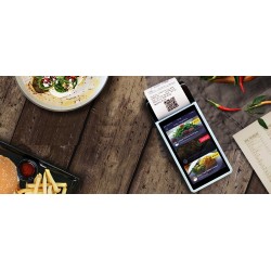 Bezprzewodowy terminal POS z wbudowaną drukarką 58mm dotykowy ekran NFC bateria 6000mAh