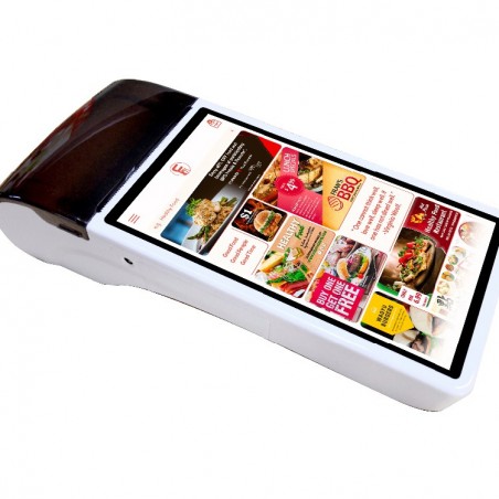 Bezprzewodowy terminal POS z wbudowaną drukarką 58mm dotykowy ekran NFC bateria 6000mAh